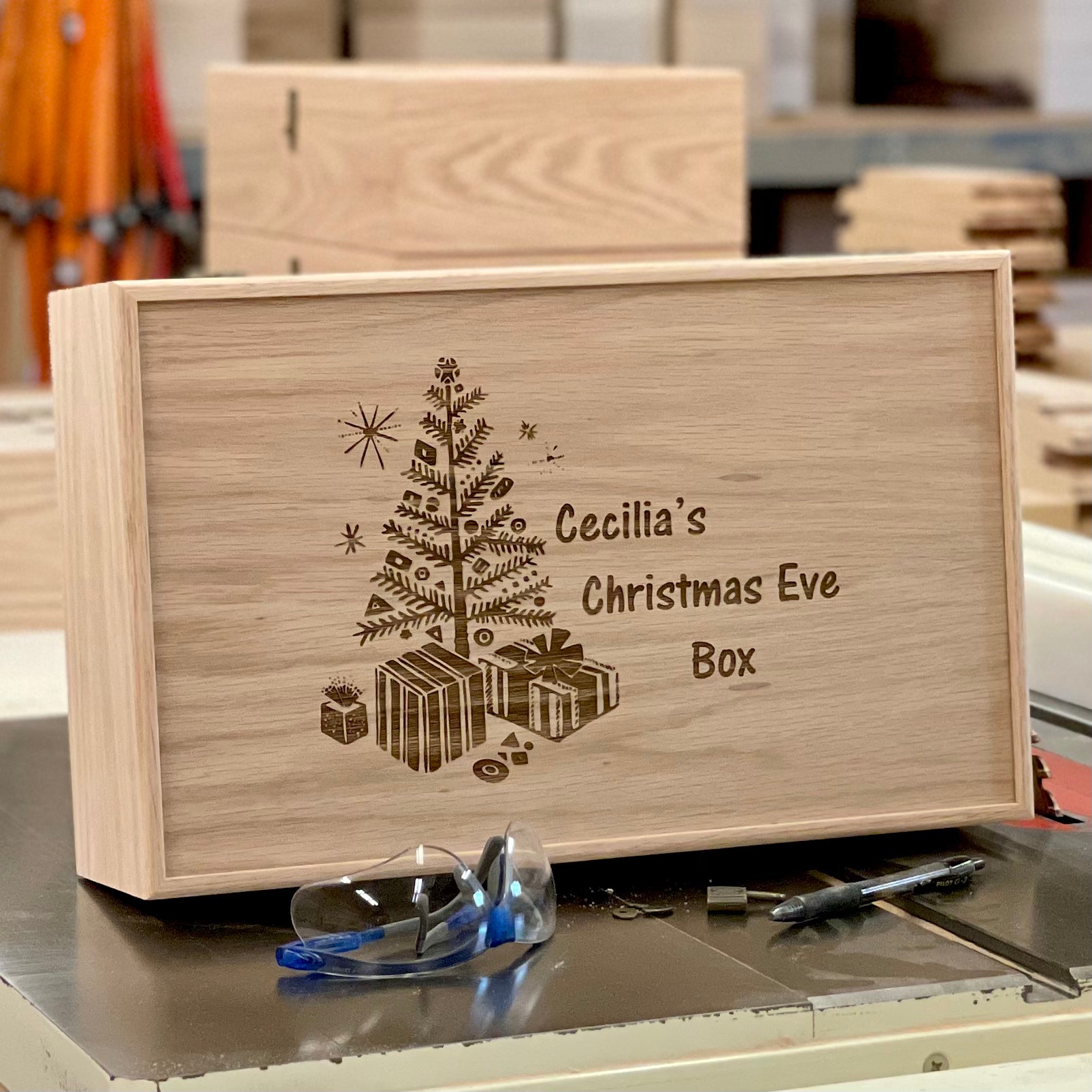 Personalized Christmas Eve Box Wooden Christmas Eve Box christmas