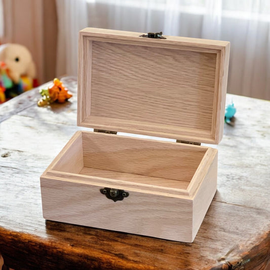 Small Wood Box with Lid Unfinished Small Wood Box Mini Keepsake Box Jewelry Box Small Trinket Box Personalized Gift Box Small Jewelry Box