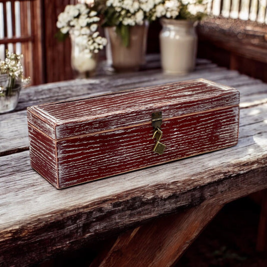 Personalized Wine Box Wedding Box Rustic Wedding Wine Box Farm Wedding Barn Gift Rustic Farmhouse Wedding Box Country Wedding Gift for Bride