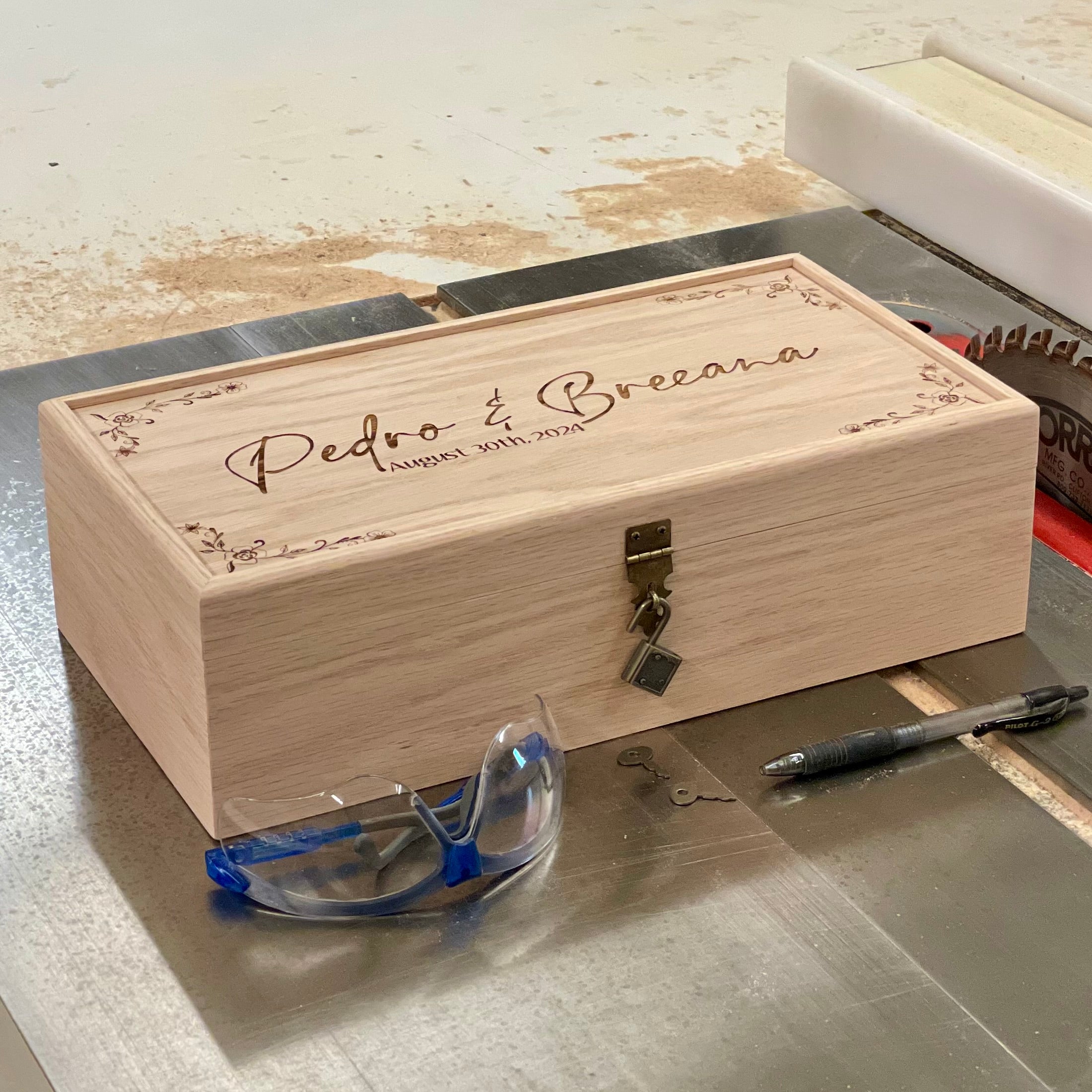 Wedding Ceremony factory Rustic Wood Wine Box with Personalized Padlock Gift Idea For The Couple