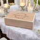 Wedding Card Box Bridal Card Box Wedding Keepsake Box Wedding Box Wedding Gift Box Wedding Money Box Wooden Card Box Custom Laser Engraved