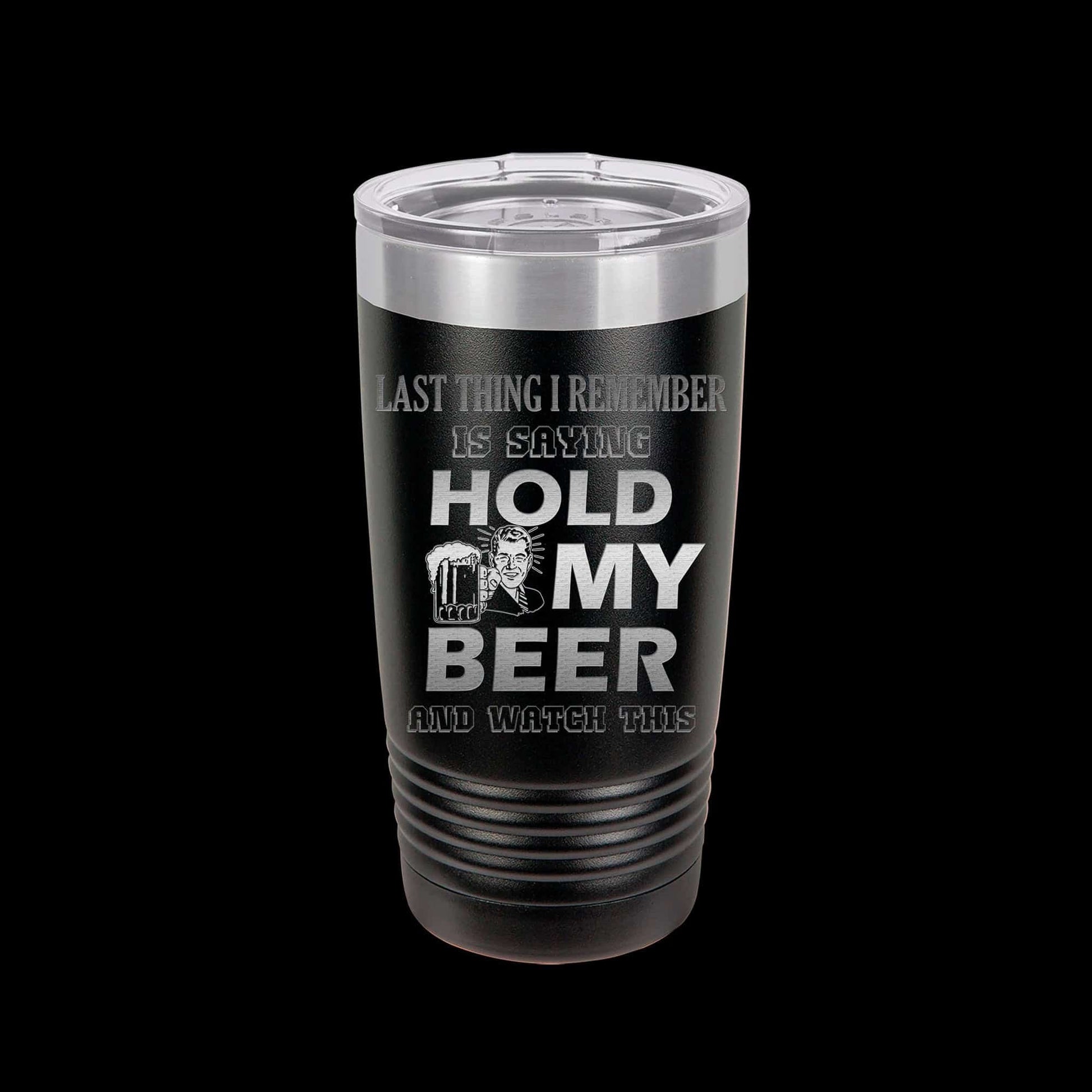 Blank 16 oz Pint Glass - Double Wall Insulated Stainless Steel Powder  Coated Beer Tumblers + Lid