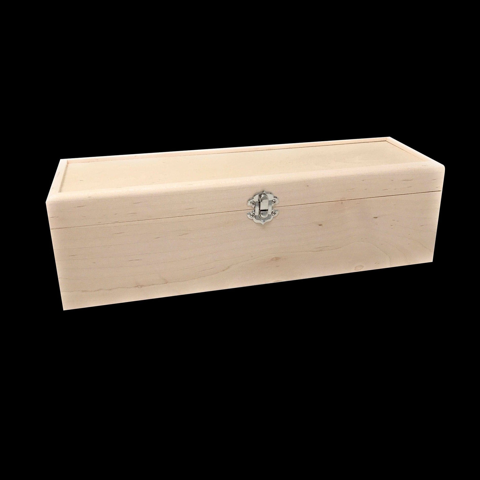 Unfinished Wood Box with Hinges and Latch 13 3/4 x 4 1/4 x 4 Engraving  Available – The Designcraft Studio