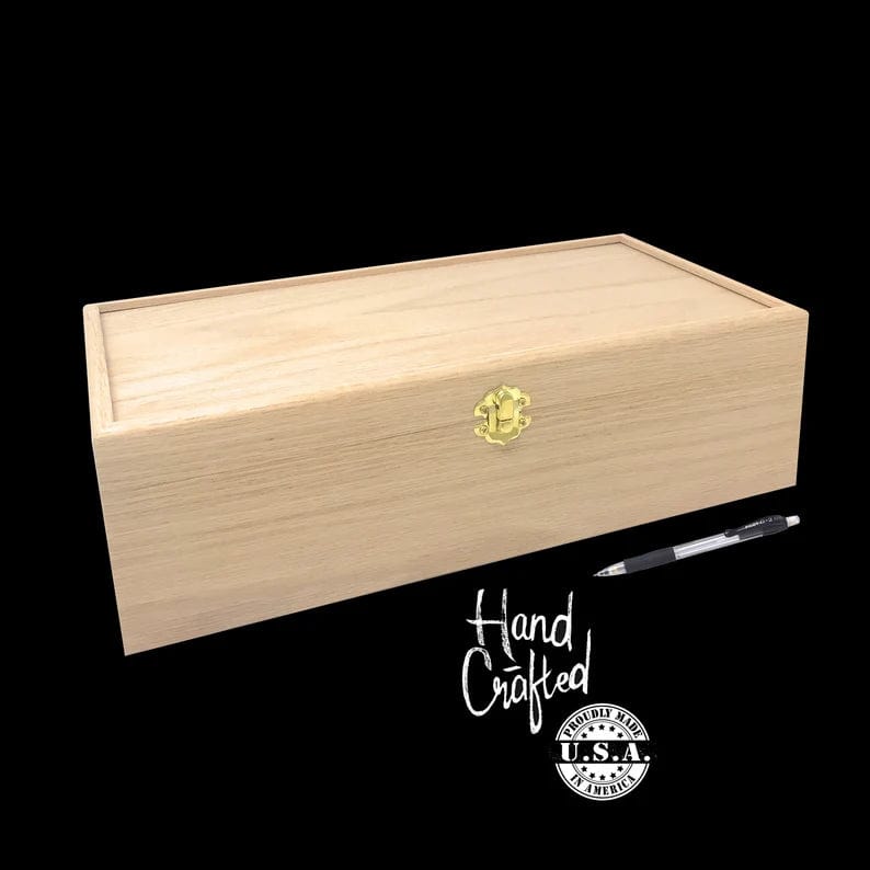 Large Wooden Box with Small Wood Tray-Custom Handmade Wood Boxes – The  Designcraft Studio