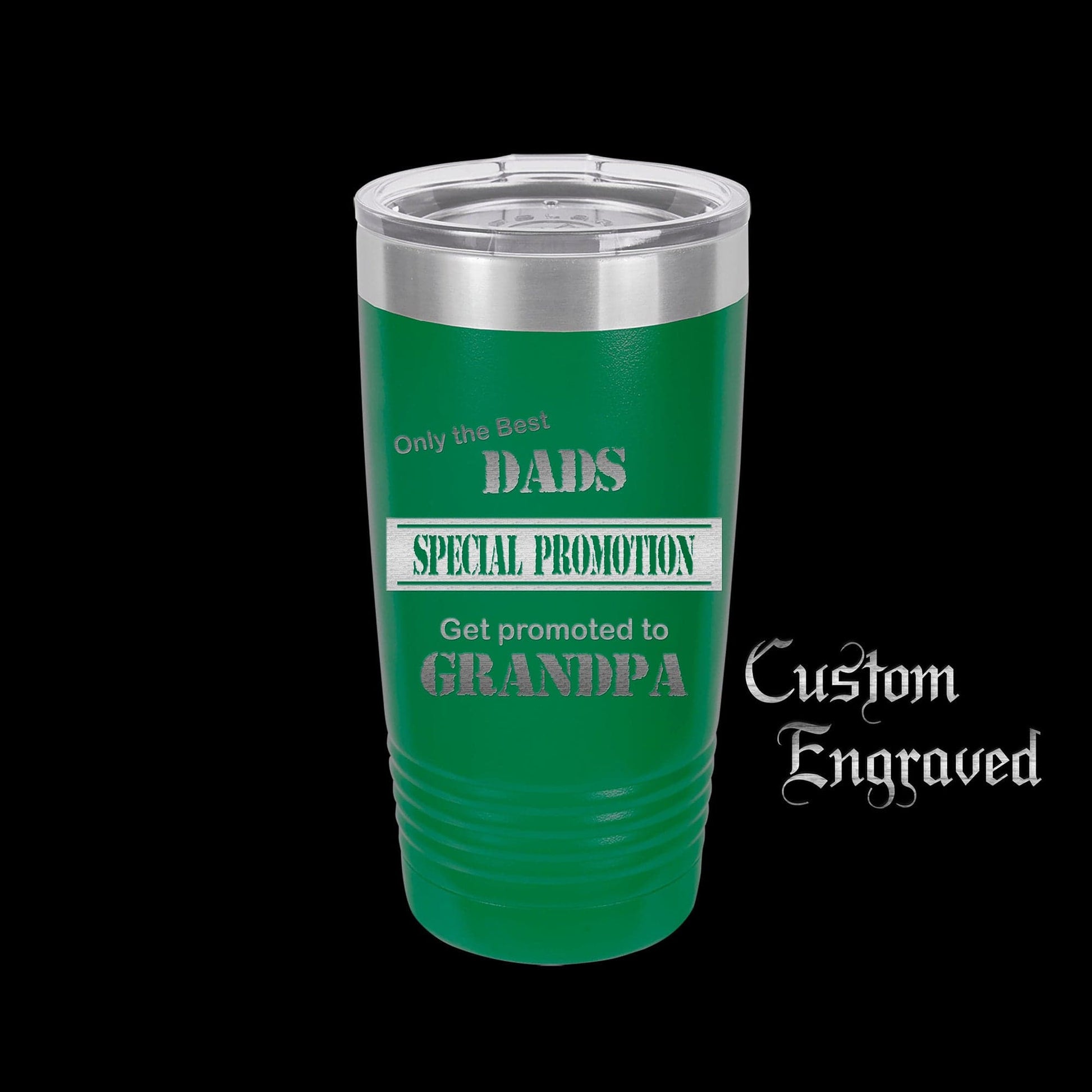 Only The Best Dads Get Promoted To Grandpa Travel Mug Coffee Tumbler – The  Designcraft Studio