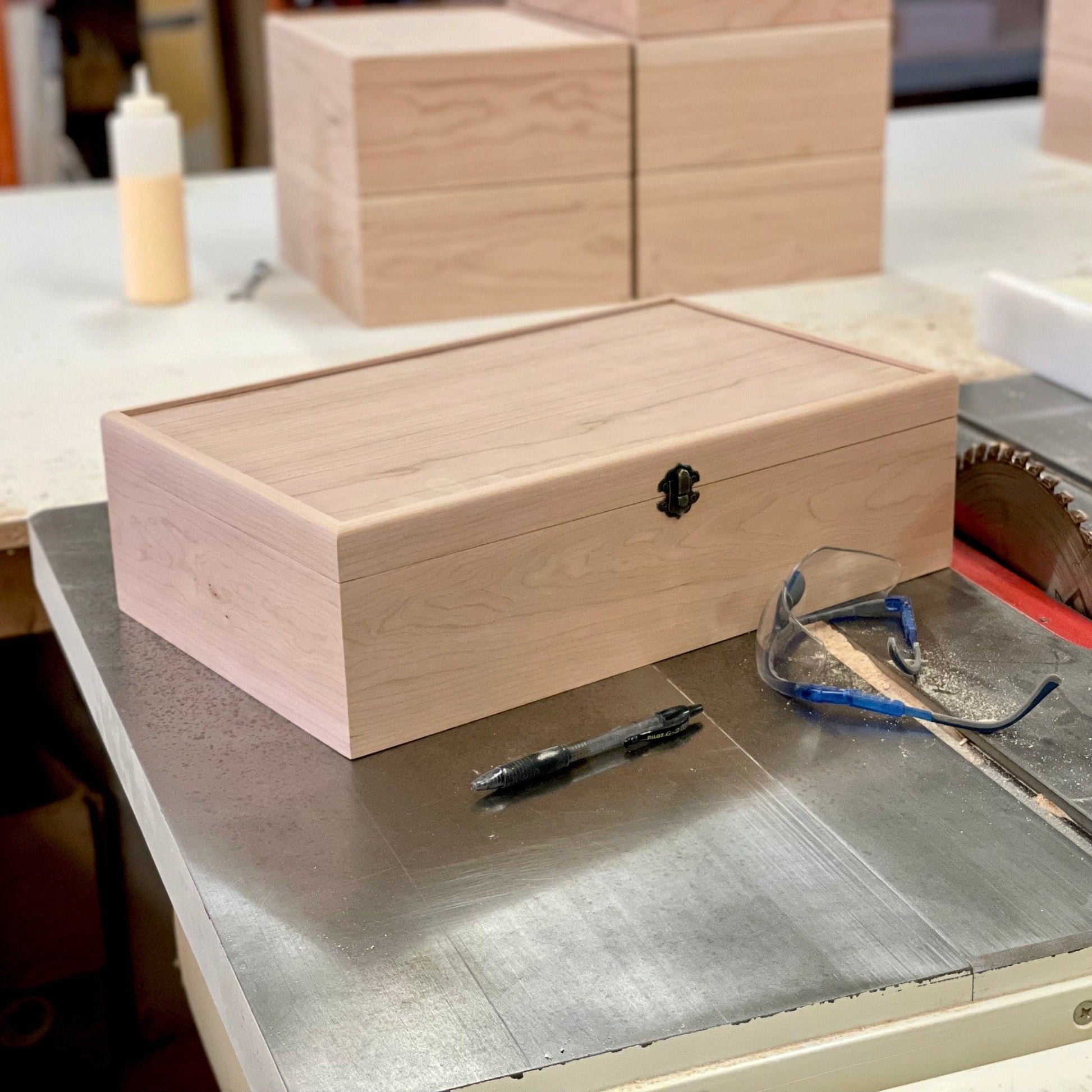 Small Unfinished Wood Box, The Designcraft Studio